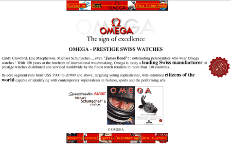 omega official website