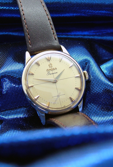 omega geneve 9k gold